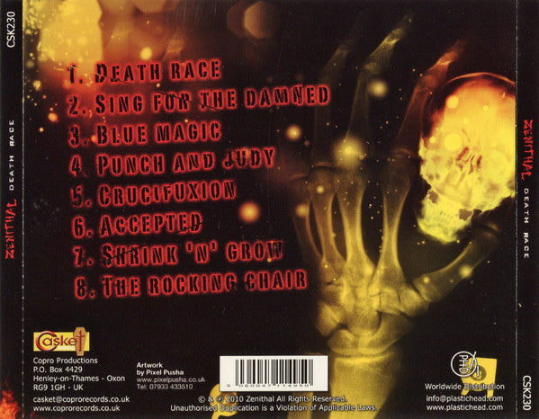 Zenithal (2) : Death Race (CD, Album)