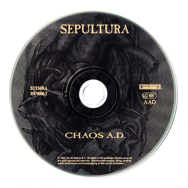 Sepultura : Chaos A.D. (CD, Album)