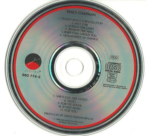 Tracy Chapman : Tracy Chapman (CD, Album)