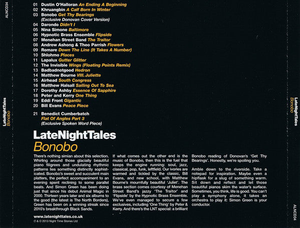 Bonobo : LateNightTales (CD, Mixed)