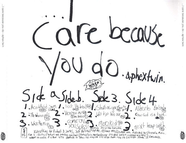 Aphex Twin : ...I Care Because You Do (CD, Album, RE)