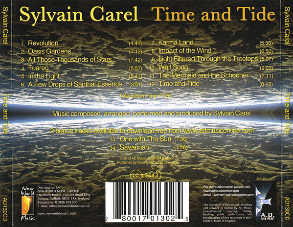Sylvain Carel : Time And Tide (CD, Album)