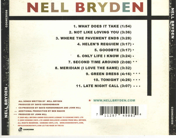 Nell Bryden : What Does It Take (CD, Album)