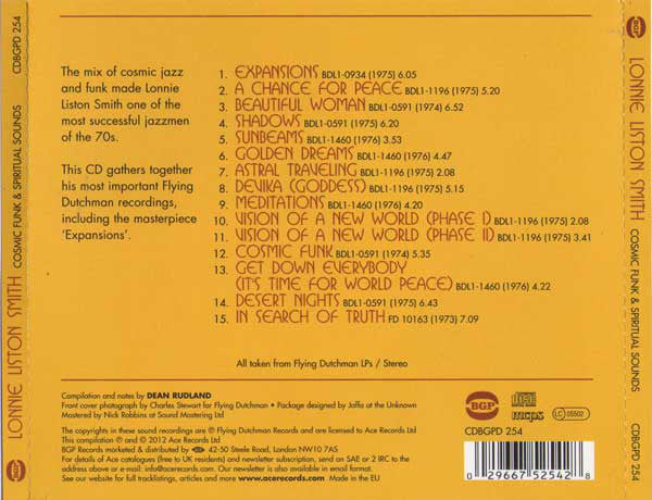 Lonnie Liston Smith : Cosmic Funk & Spiritual Sounds - The Best Of The Flying Dutchman Years (CD, Comp)