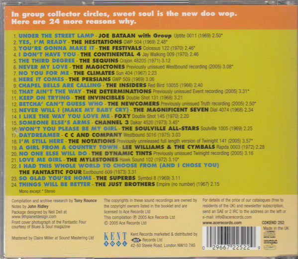 Various : More Perfect Harmony (Sweet Soul Groups 1967-1975) (CD, Comp)