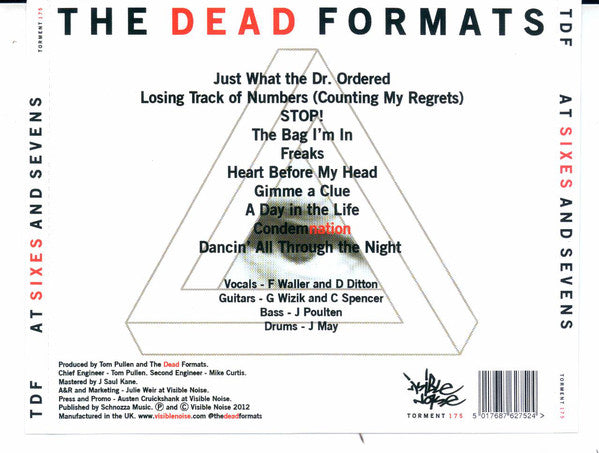 The Dead Formats : At Sixes And Sevens (CD, Album)