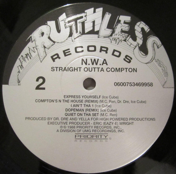 N.W.A* : Straight Outta Compton (LP, Album, RE, GZ )