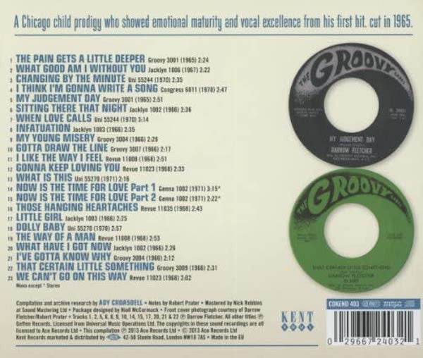 Darrow Fletcher : The Pain Gets A Little Deeper; The Complete Early Years 1965-1971 (CD, Comp)