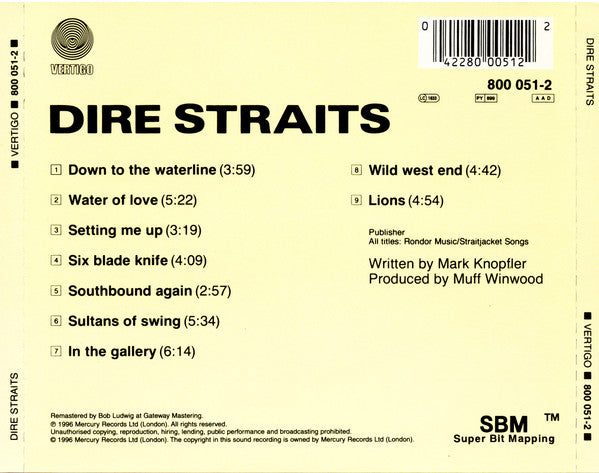 Dire Straits : Dire Straits (CD, Album, RE, RM, PMD)
