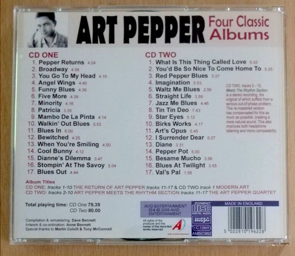 Art Pepper : Four Classic Albums (2xCD, Comp, RM)
