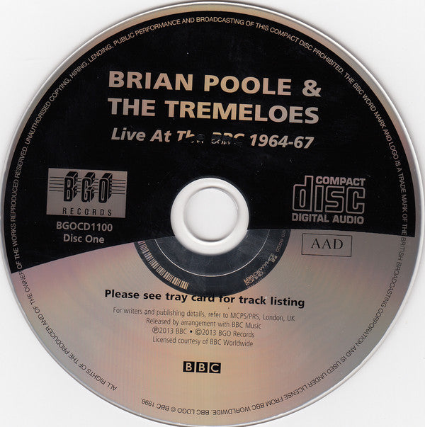 Brian Poole & The Tremeloes : Live At The BBC 1964-67 (2xCD, Comp, Sli)