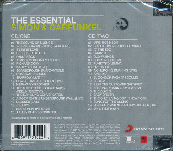 Simon & Garfunkel : The Essential Simon & Garfunkel (2xCD, Comp, RE, Sup)