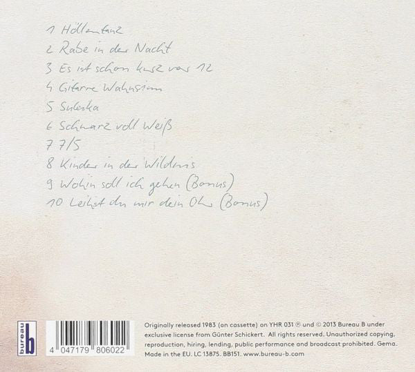 Günter Schickert : Kinder In Der Wildnis (CD, Album, RE, Dig)