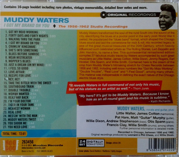 Muddy Waters : I Got My Brand On You - The 1956-1962 Studio Recordings (CD, Comp)
