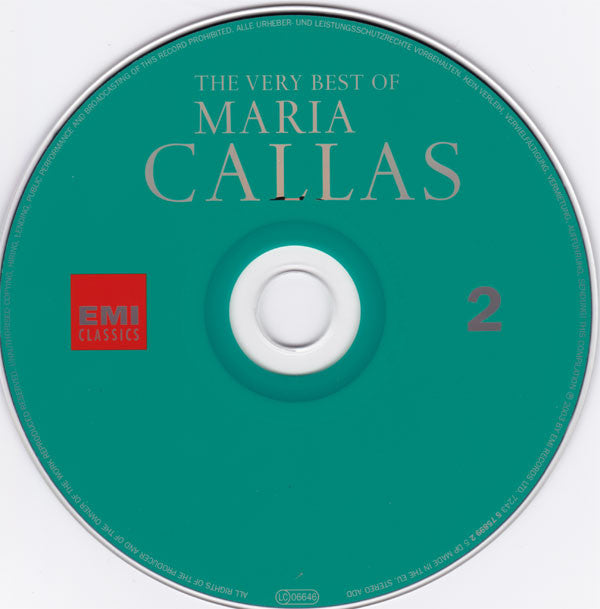 Maria Callas : The Very Best Of Maria Callas (2xCD, Comp, Mono, RE)