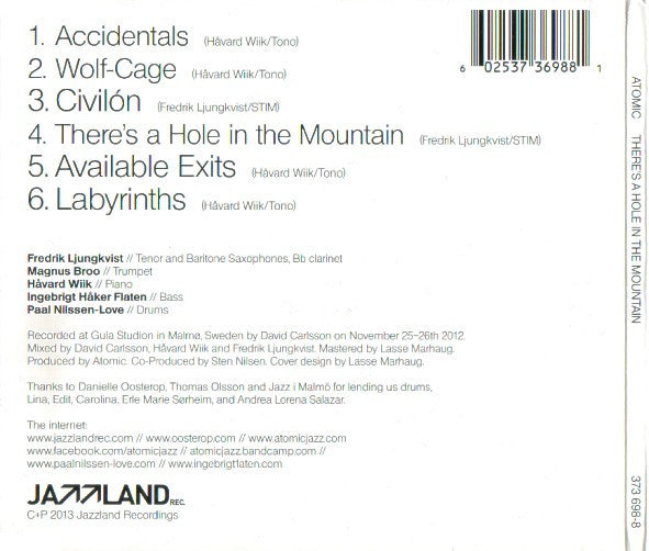 Atomic (2) : There's A Hole In The Mountain (CD, Album)