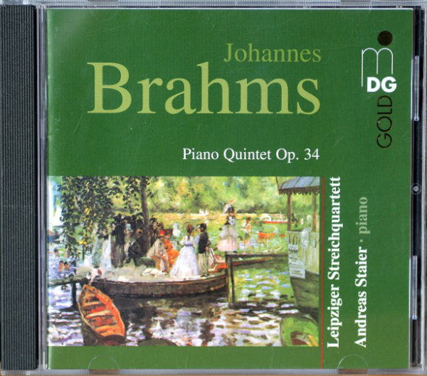 Johannes Brahms - Leipziger Streichquartett, Andreas Staier : Piano Quintet Op 34 (CD, Album)