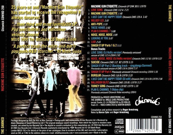 The Damned : Machine Gun Etiquette (CD, Album, Enh, RE, RM, 25t)