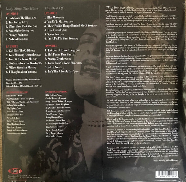 Billie Holiday : Lady Sings The Blues (LP, Album, RE + LP, Album, Comp + Comp, 180)