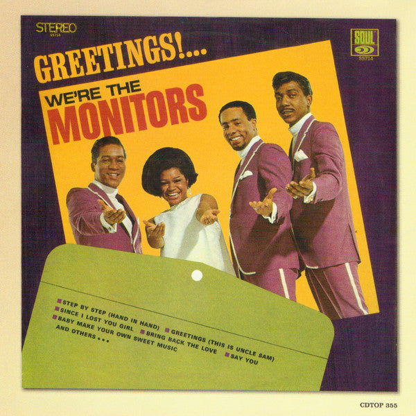 The Monitors : Say You! The Motown Anthology 1963-1968 (CD, Comp, Mono)