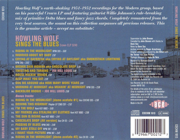 Howlin' Wolf : Sings The Blues (CD, Album, RE)