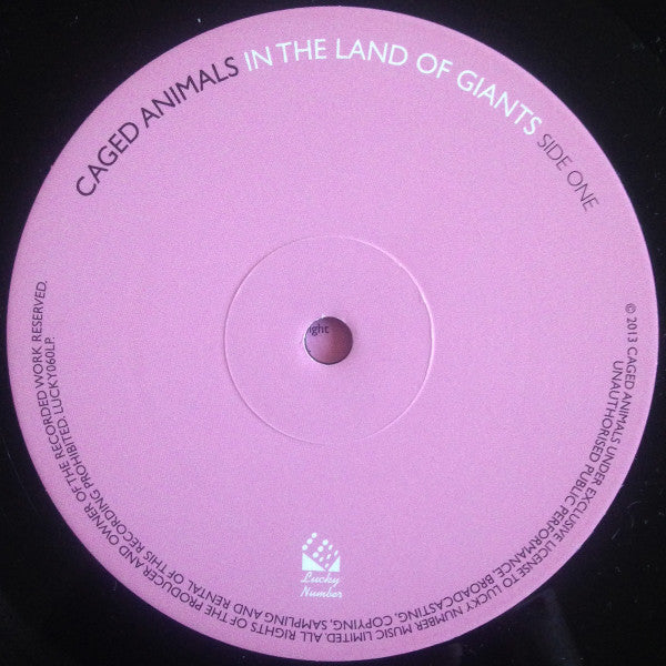 Caged Animals : In The Land Of The Giants (LP, Album, Ltd + CD, Album)