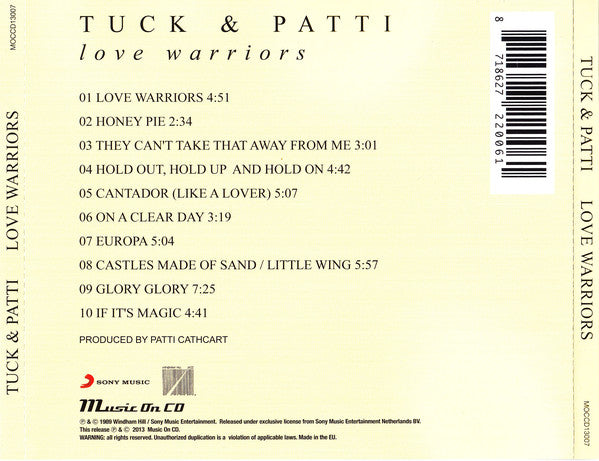 Tuck & Patti : Love Warriors (CD, Album, RE)