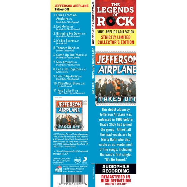 Jefferson Airplane : Jefferson Airplane Takes Off (CD, Album, Ltd, RE, RM)
