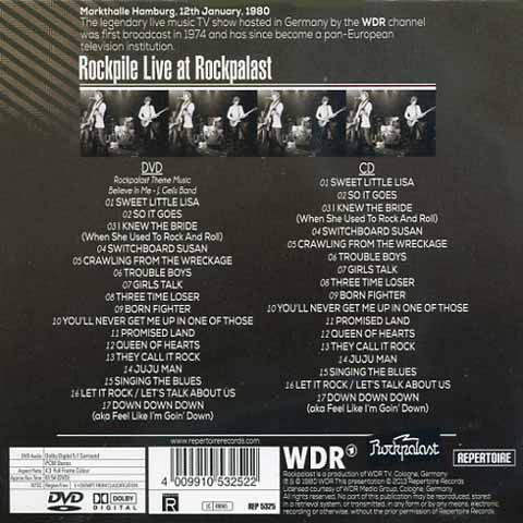 Rockpile : Live At Rockpalast (CD, Album + DVD-V, Multichannel, NTSC, Reg)