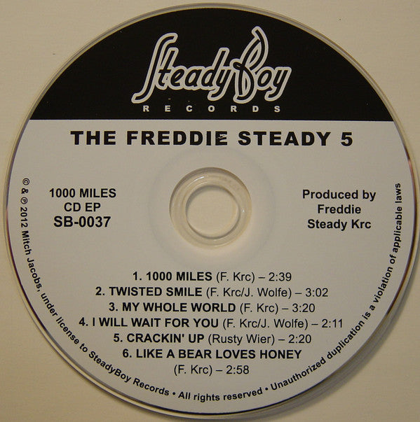 The Freddie Steady 5 : 1000 Miles (CD, EP)