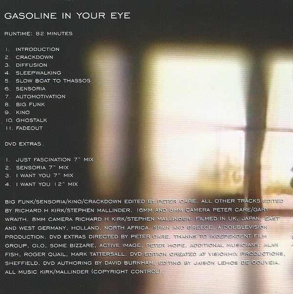 Cabaret Voltaire : Drinking Gasoline / Gasoline In Your Eye (CD, RE, RM + DVD-V, RE, NTSC + Comp)