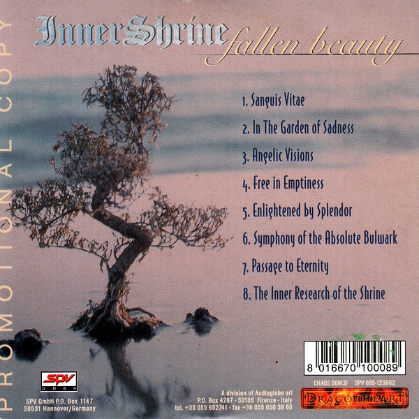 Inner Shrine : Fallen Beauty (CD, Album, Promo)