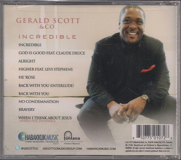 Gerald Scott & Co. : Incredible (CD, Album)
