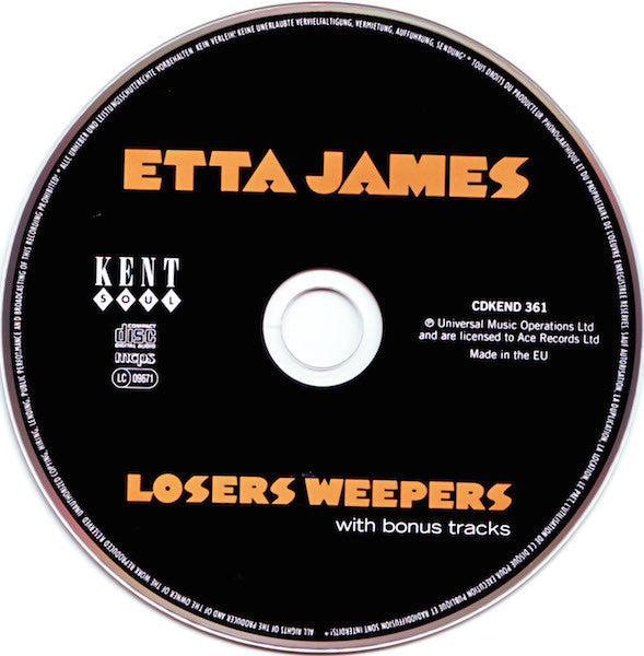 Etta James : Losers Weepers (CD, Album)