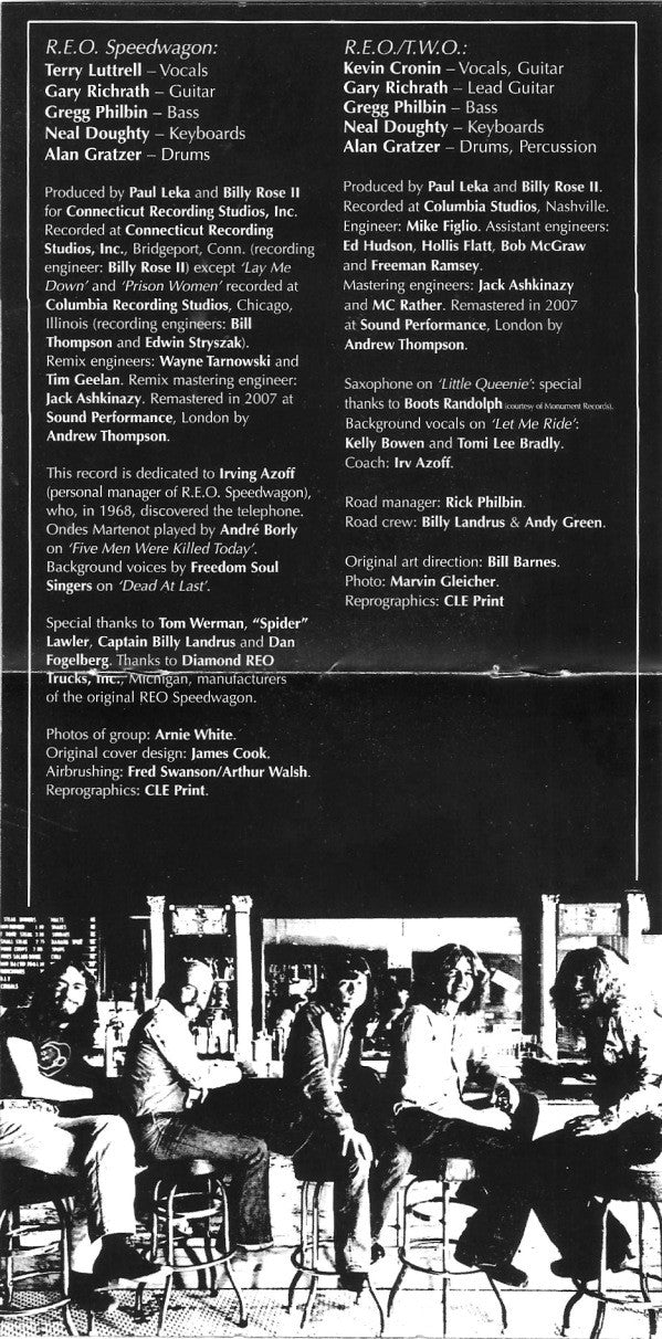 REO Speedwagon : R.E.O. Speedwagon / R.E.O./T.W.O. (2xCD, Comp, RM)