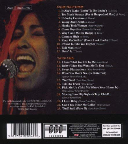 Ike & Tina Turner : Come Together / 'Nuff Said (CD, Comp, RM)