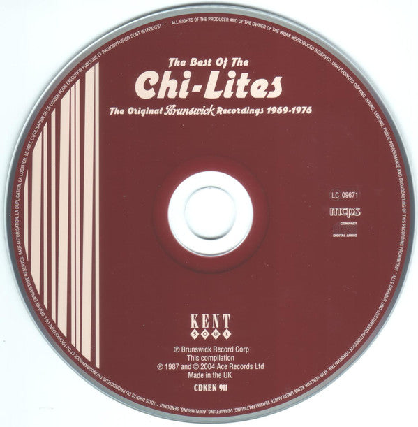 The Chi-Lites : The Best Of The Chi-Lites (CD, Comp, RE)