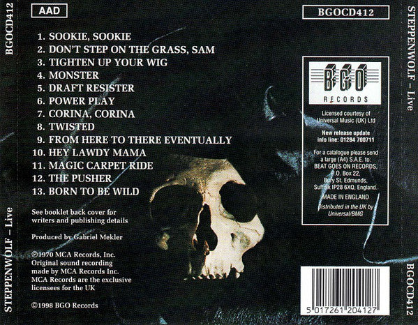 Steppenwolf : Live (CD, Album, RE, RM)