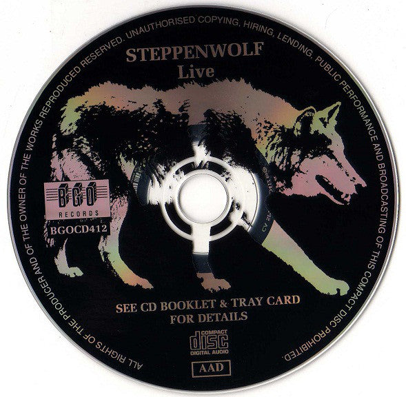 Steppenwolf : Live (CD, Album, RE, RM)