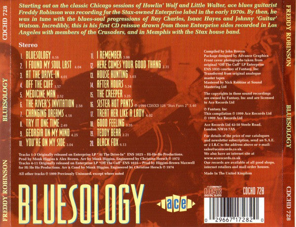Freddie Robinson : Bluesology (CD, Comp)
