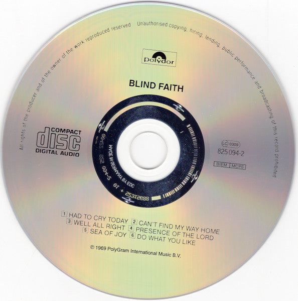 Blind Faith (2) : Blind Faith (CD, Album, RE, EDC)