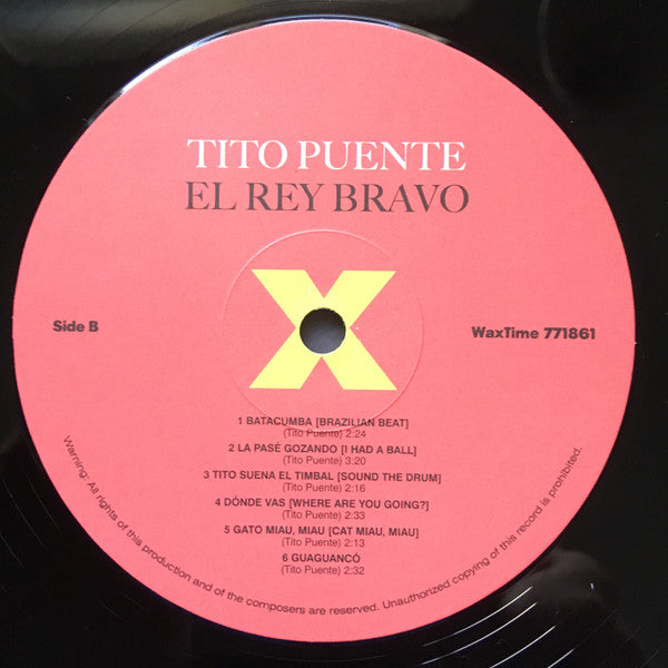 Tito Puente : El Rey Bravo (LP, Album, Ltd, RE, 180)