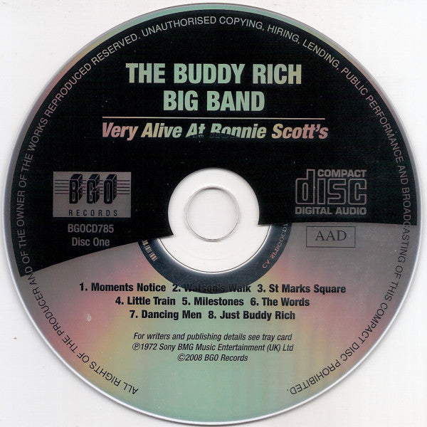 Buddy Rich Band : Very Alive At Ronnie Scotts (2xCD, Album, RE, RM, Sli)