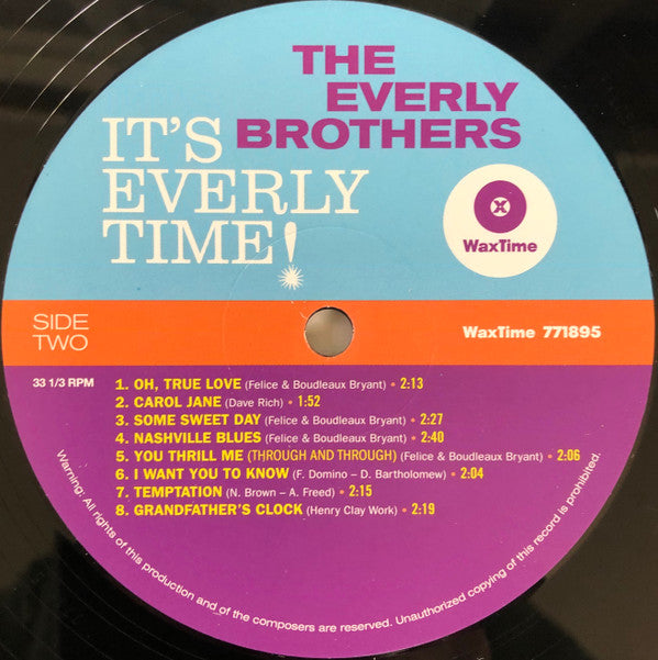 Everly Brothers : It's Everly Time! (LP, Album, Mono, Ltd, RE, 180)