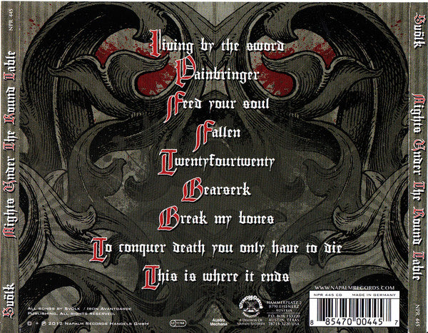 Svölk : Nights Under The Round Table (CD, Album)