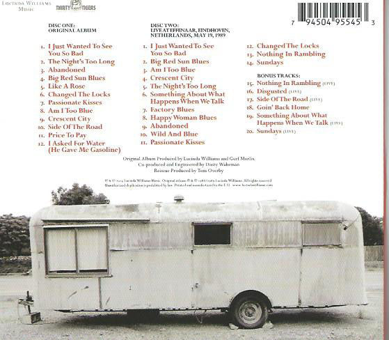 Lucinda Williams : Lucinda Williams (2xCD, Album, RE, RM)