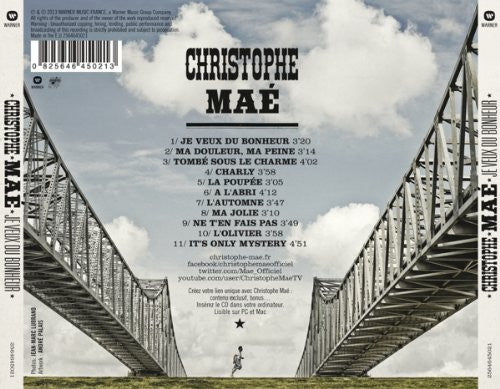 Christophe Maé : Je Veux Du Bonheur (CD, Album)
