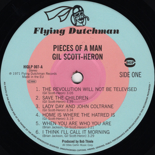 Gil Scott-Heron : Pieces Of A Man (LP, Album, RE, 180)
