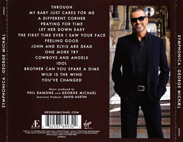 George Michael : Symphonica (CD, Album, Son)