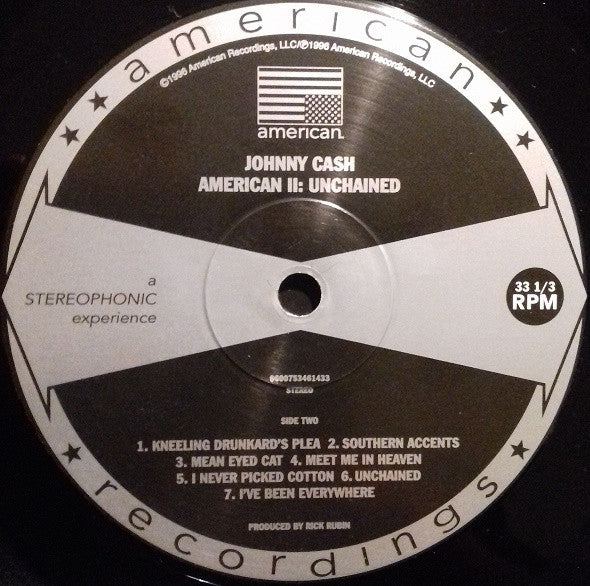 Johnny Cash : American II: Unchained (LP, Album, RE, 180)